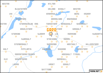 map of Gårö