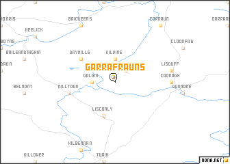 map of Garrafrauns