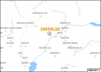 map of Garralda