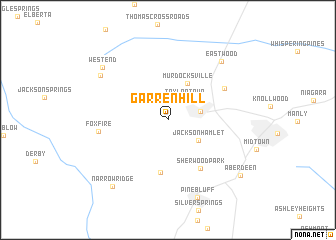 map of Garren Hill
