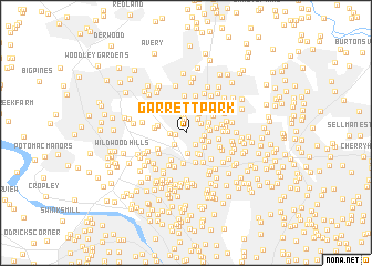 map of Garrett Park