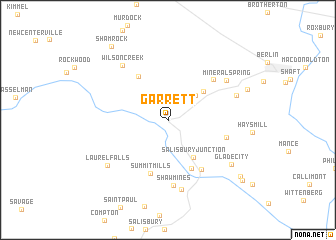 map of Garrett