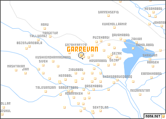 map of Garrevān