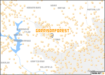 map of Garrison Forest