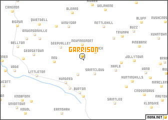 map of Garrison