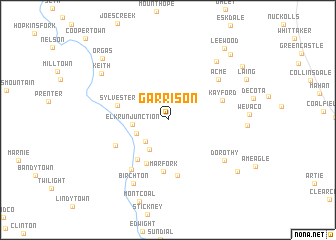 map of Garrison