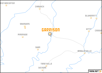 map of Garrison