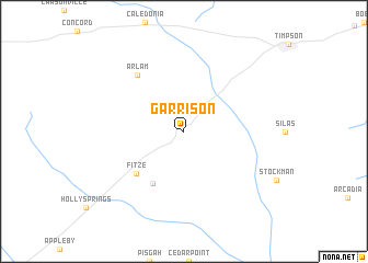 map of Garrison