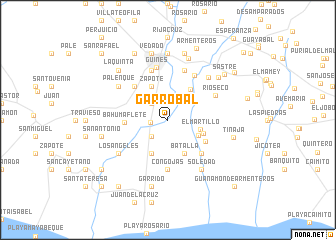 map of Garrobal