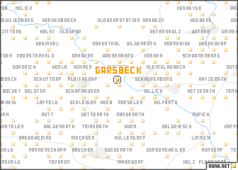 map of Garsbeck