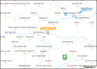 map of Garsdon