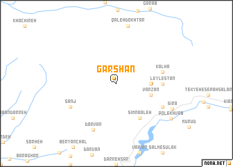 map of Garshān