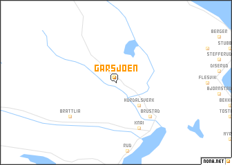 map of Garsjøen