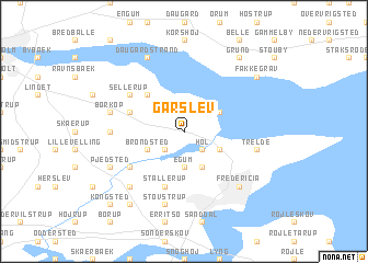 map of Gårslev