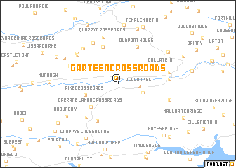 map of Garteen Cross Roads