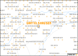 map of Gartelshausen