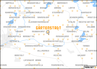 map of Gartenstadt