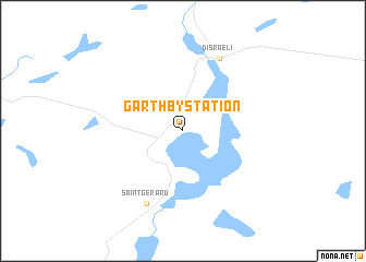 map of Garthby Station