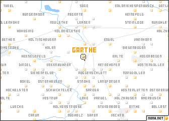 map of Garthe