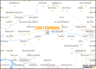 map of Gartrop-Bühl