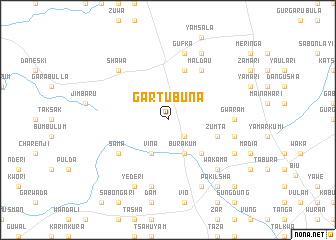 map of Gartu Buna
