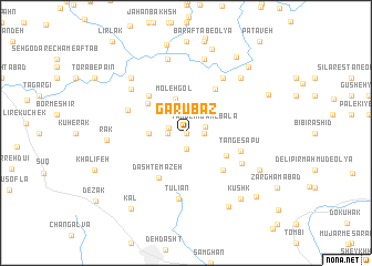 map of Garūbāz