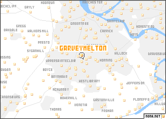 map of Garvey Melton