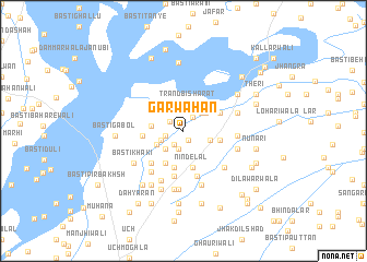 map of Garwāhan