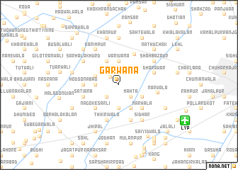 map of Garwāna