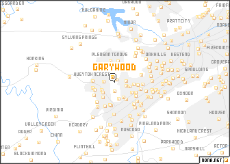 map of Garywood