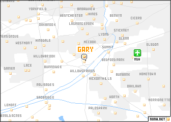 map of Gary