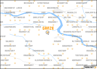 map of Garze