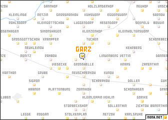 map of Garz