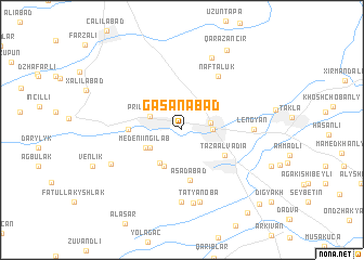 map of Gasanabad