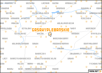 map of Gąsawy Plebańskie