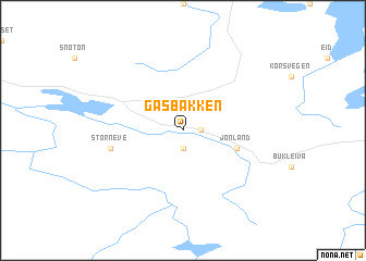 map of Gåsbakken