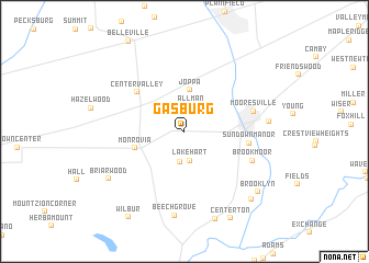 map of Gasburg