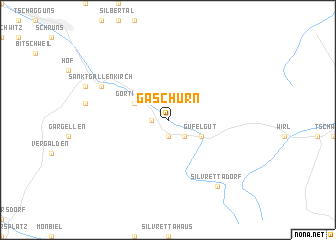 map of Gaschurn