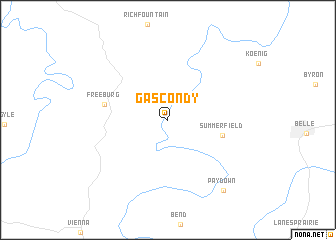 map of Gascondy