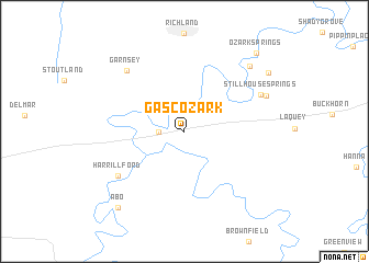 map of Gascozark