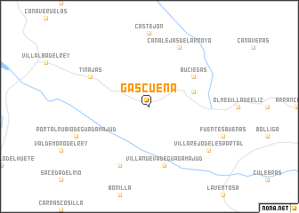 map of Gascueña