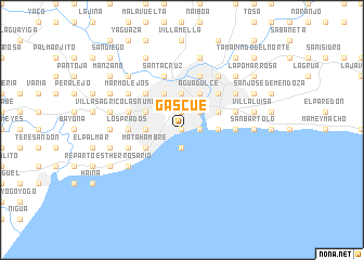 map of Gascue