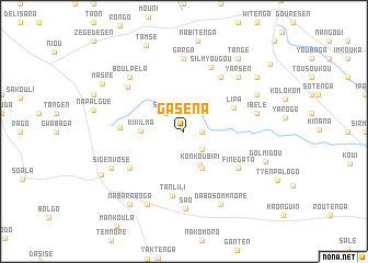 map of Gaséna