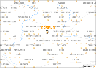 map of Gąsewo