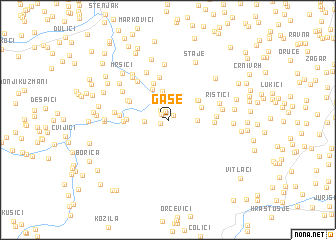 map of Gaše