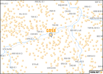 map of Gaše