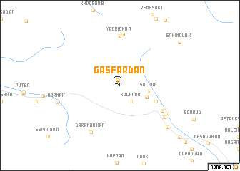 map of Gas Fardān