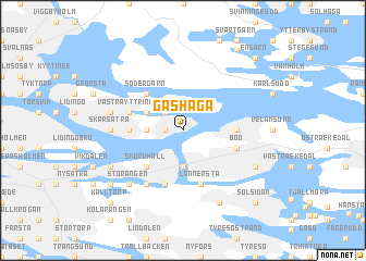 map of Gåshaga