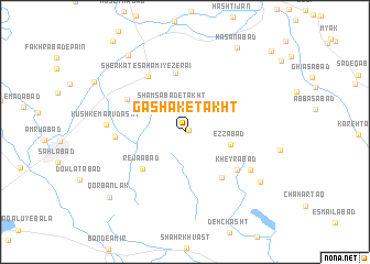 map of Gashak-e Takht