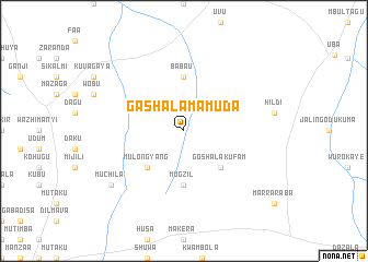 map of Gashala Mamuda